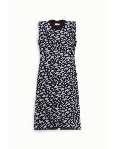 Vestido midi sem mangas com estampado abstrato Please