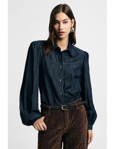 Camisa Com Colarinho Clássico E Mangas Compridas E Largas Please