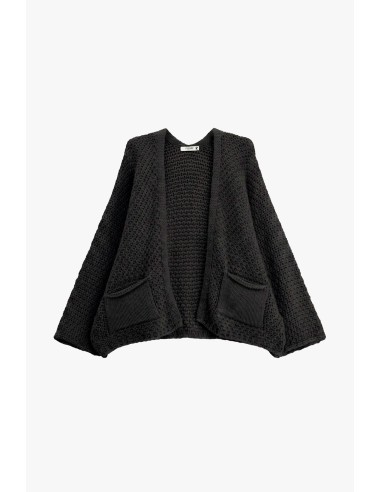 Cardigan Oversize Com Bolsos Frontais Please