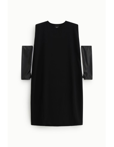 Vestido Midi Sem Mangas Com Luvas Removíveis Dixie