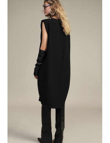 Vestido midi sem mangas com luvas removíveis Dixie