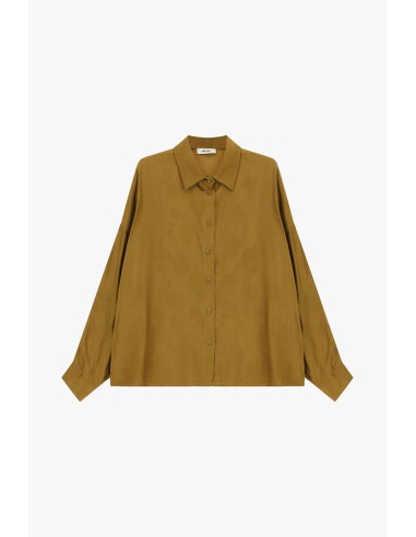 Camisa ampla com mangas compridas e botões Dixie