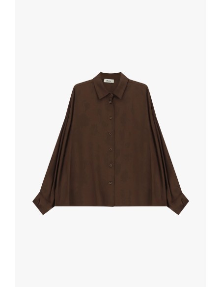 Camisa Ampla Com Mangas Compridas E Botões Dixie