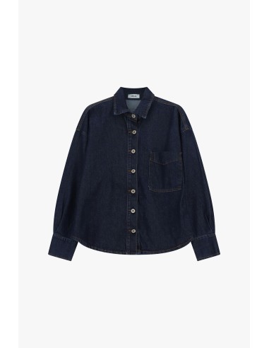 Camisa Oversize com Bolso e Botões Frontais Dixie
