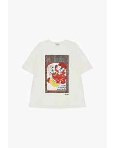 T-shirt Manga Curta Estampa Flamenco Dixie