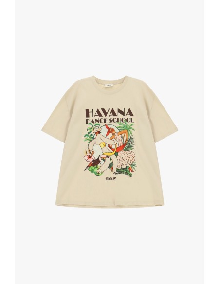 T-shirt de mangas curtas com estampado Havana Dance Dixie