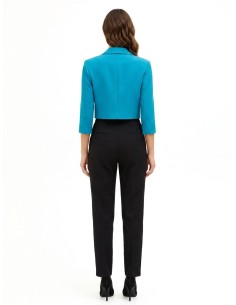Blazer cropped aberto em tecido técnico Rinascimento 2