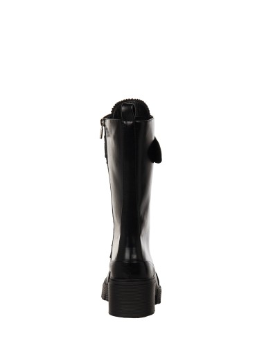 Botas Chunky em pele sintética com atacadores à frente Rinascimento