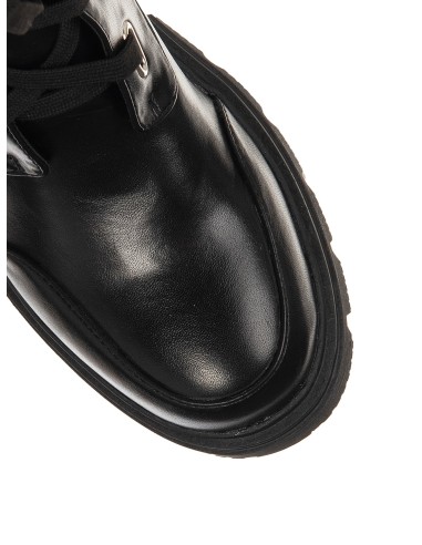 Botas Chunky Em Pele Sintética Com Atacadores À Frente Rinascimento