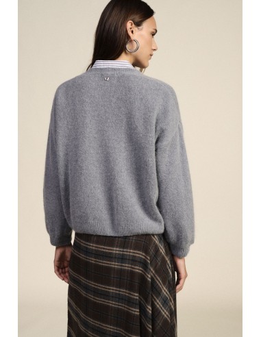 Cardigan com Botões Jóia e Mangas Amplas Dixie