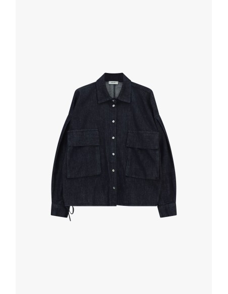 Camisa com bolsos aplicados e corte reto Dixie