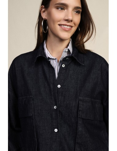 Camisa com bolsos aplicados e corte reto Dixie