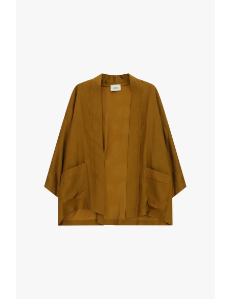 Blazer Quimono Corte Amplo Com Bolsos Frontais Dixie