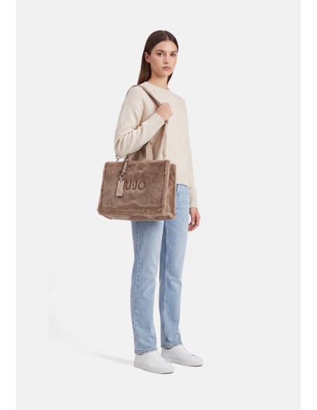 Bolsa Tote Grande em Teddy Liu Jo
