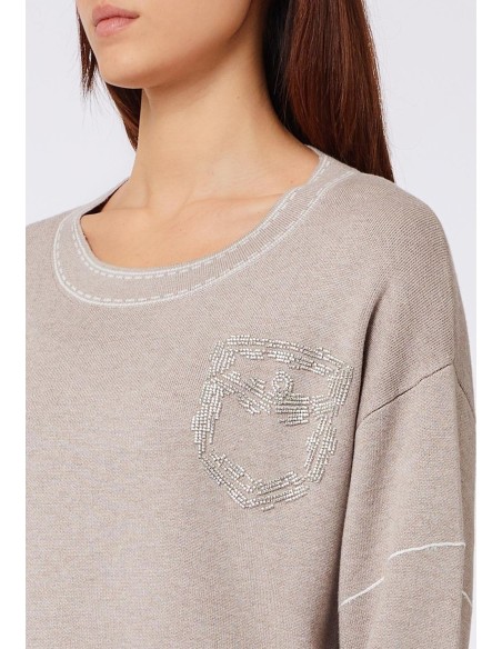 Camisola com pespontos Liu Jo
