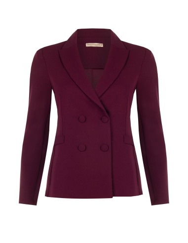 Blazer Curvy Ajustado em Scuba Crepe com Botões Coordenados Rinascimento Curvy