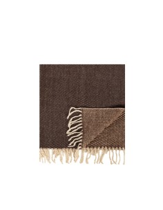 Cachecol efeito Wool-Touch com riscas transversais e franjas Rinascimento