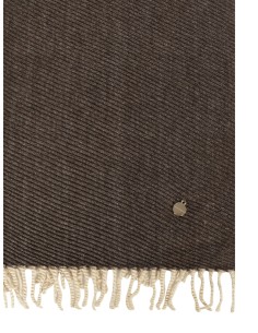 Cachecol efeito Wool-Touch com riscas transversais e franjas Rinascimento 2
