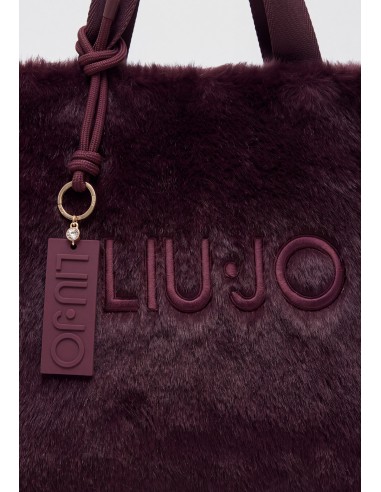 Saco tote grande em tecido teddy Liu Jo