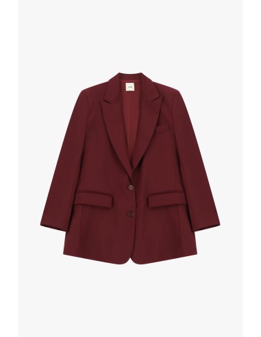 Blazer de Dois Botões com Bolsos de Aba Dixie