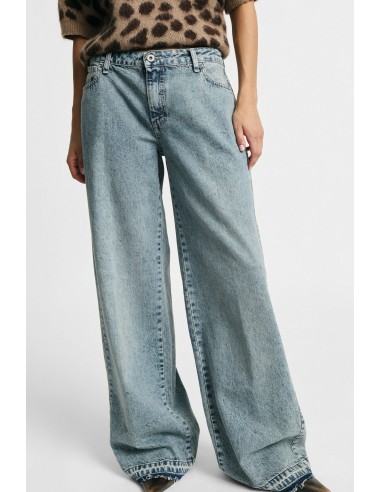Jeans Ampi de Cintura Alta com Perna Larga Please