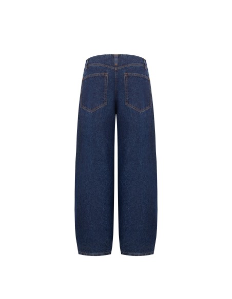 Jeans Balloon com costuras frontais Rinascimento