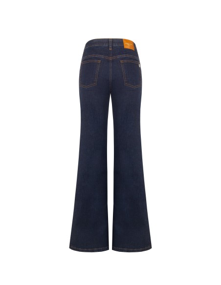 Jeans Wide Leg elásticos, lavagem Zero Rinascimento