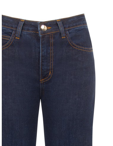 Jeans Wide Leg Elásticos Lavagem Zero Rinascimento