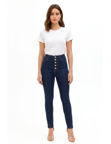 Jeans skinny elásticos Lavagem Zero Rinascimento
