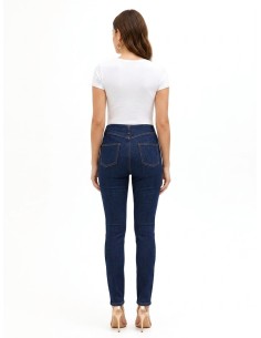 Jeans skinny elásticos Lavagem Zero Rinascimento 2