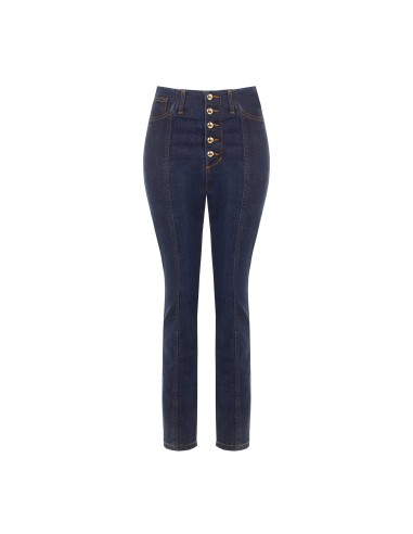 Jeans skinny elásticos com lavagem Zero Rinascimento
