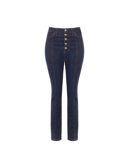 Jeans skinny elásticos com lavagem Zero Rinascimento