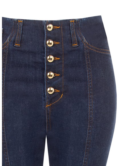Jeans skinny elásticos Lavagem Zero Rinascimento