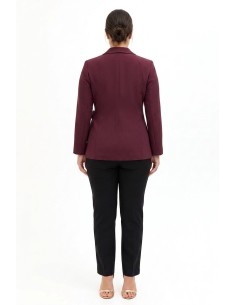 Blazer Curvy de trespasse em tecido Cady Rinascimento Curvy 2