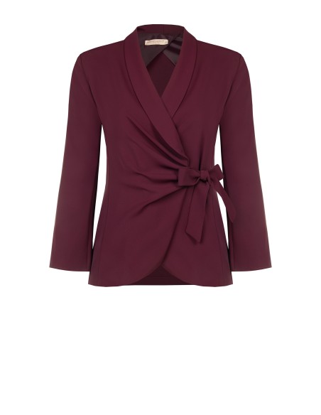 Blazer curvy trespassado em tecido Cadi Rinascimento Curvy
