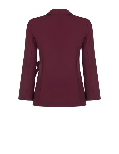 Blazer Curvy trespassado em tecido cady Rinascimento Curvy