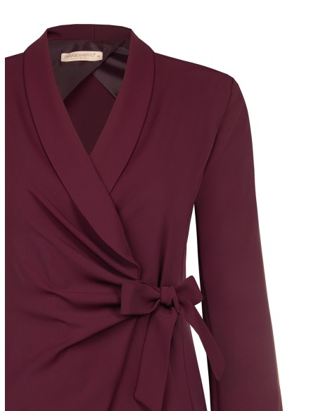 Blazer Curvy trespassado em tecido Cadi Rinascimento Curvy