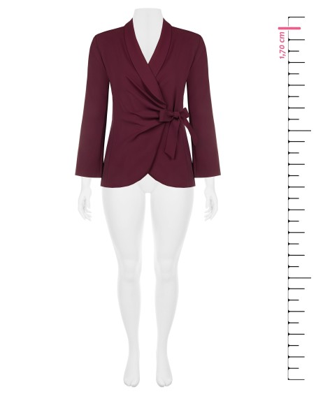 Blazer Curvy transpassado em tecido cadi Rinascimento Curvy