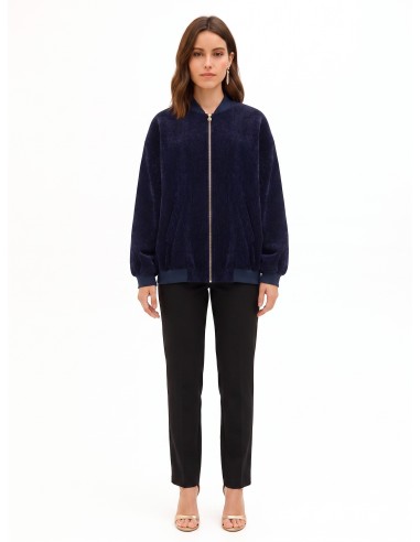 Bomber oversized em veludo Rinascimento