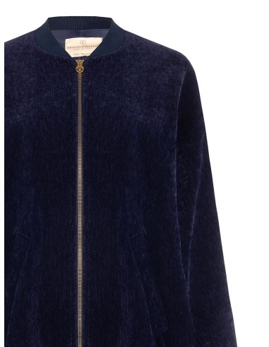 Bomber oversized em veludo Rinascimento