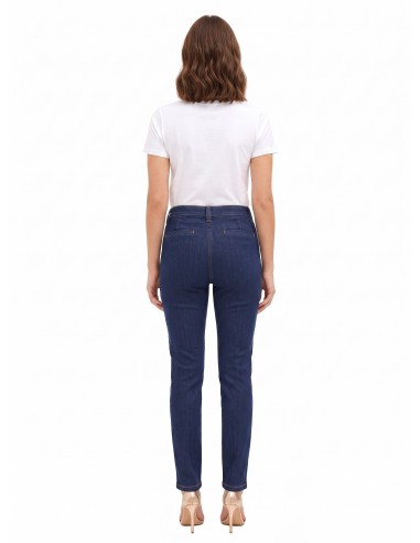 Jeans de corte direito elásticos Rinascimento