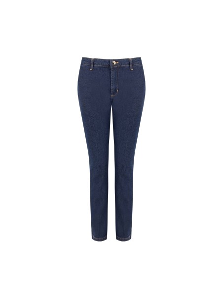 Jeans de corte direito elásticos Rinascimento