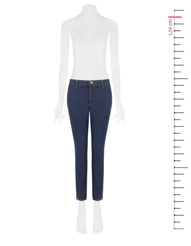 Jeans de corte direito elásticos Rinascimento