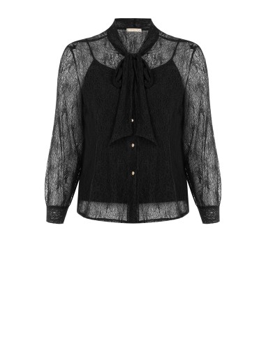 Conjunto Curvy de Top e Camisa de Renda com Laço Rinascimento Curvy