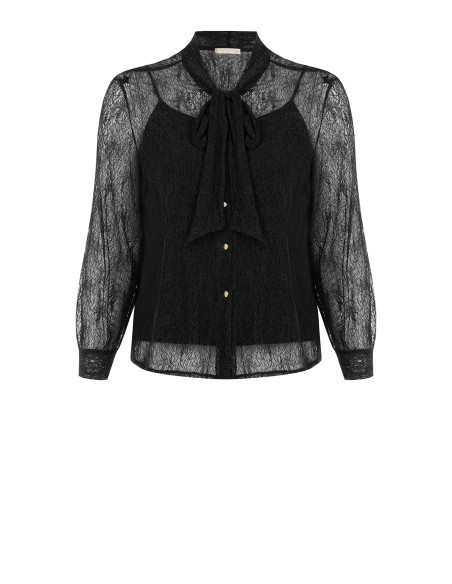 Conjunto Curvy de Top e Camisa de Renda com Laço Rinascimento Curvy