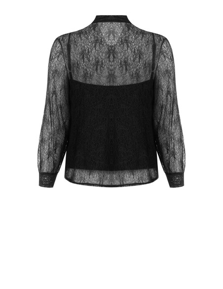 Conjunto Curvy de Top e Camisa de Renda com Laço Rinascimento Curvy
