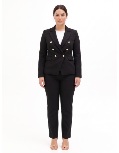 Blazer cintado de peito duplo Rinascimento Curvy