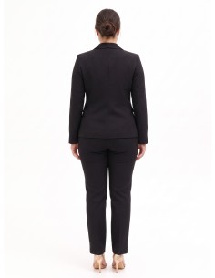 Blazer cintado de peito duplo Rinascimento Curvy 2
