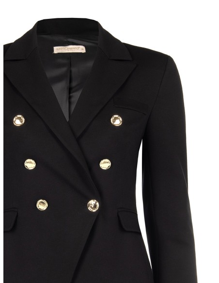 Blazer cintado de trespasse para curvas Rinascimento Curvy