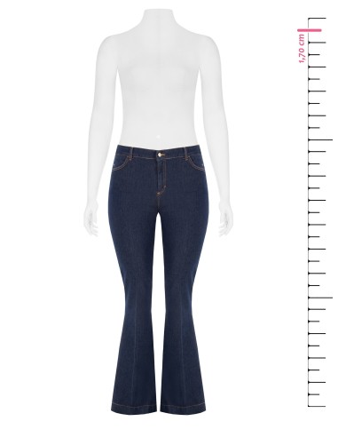 Jeans Flare Elásticos Curvy Rinascimento Curvy